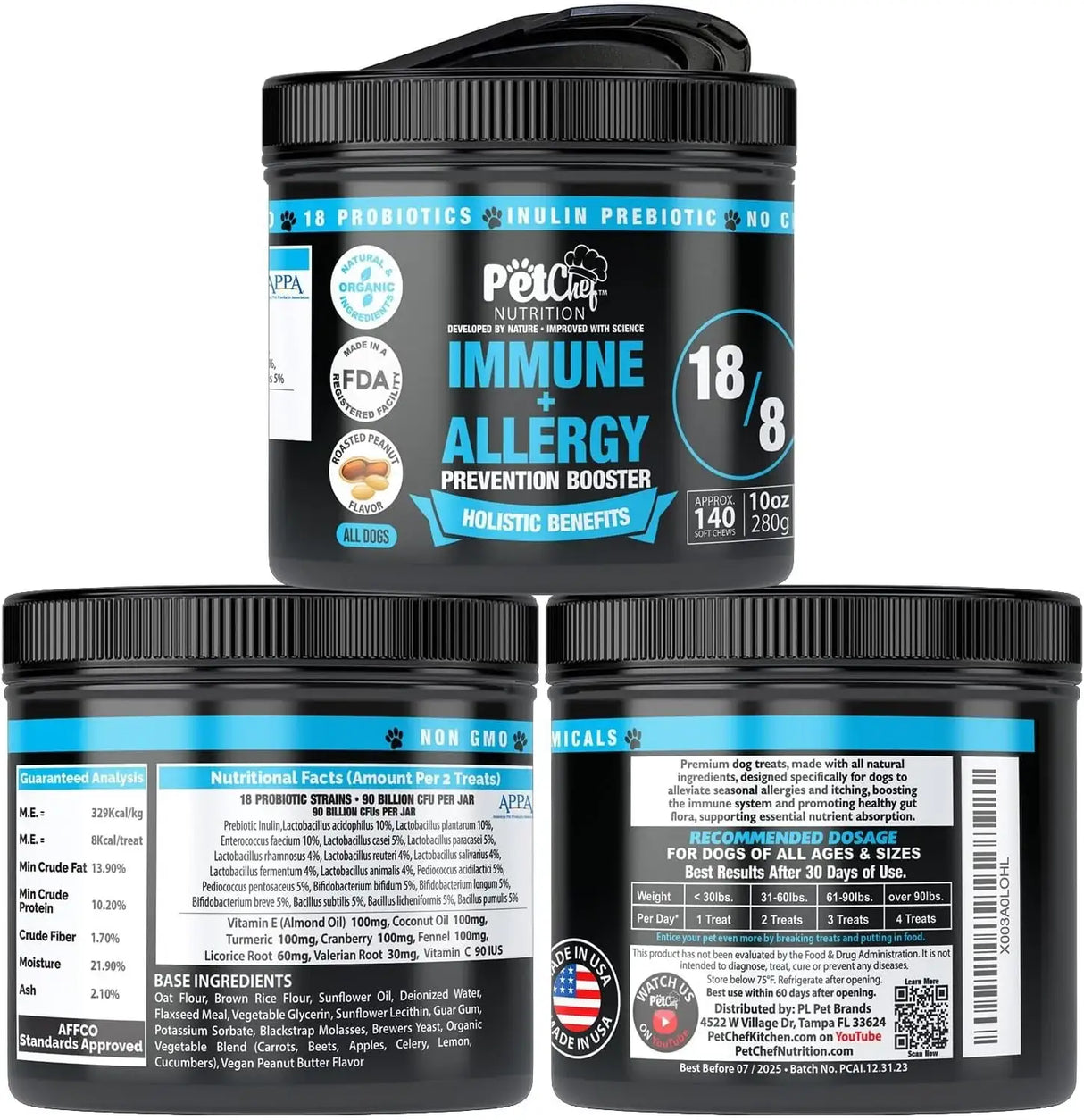 PET CHEF - Pet Chef Respiratory Immune + Dog Allergy Remedy 140 Masticables - The Red Vitamin MX - Remedios Para La Picazón De Perros - {{ shop.shopifyCountryName }}