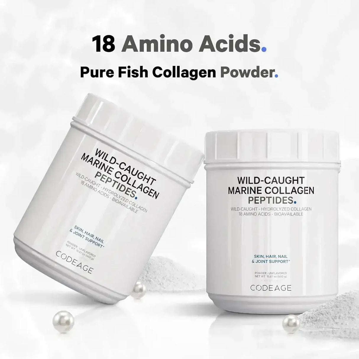 CODEAGE - Codeage Marine Collagen Powder 450Gr. - The Red Vitamin MX - Suplementos Alimenticios - {{ shop.shopifyCountryName }}