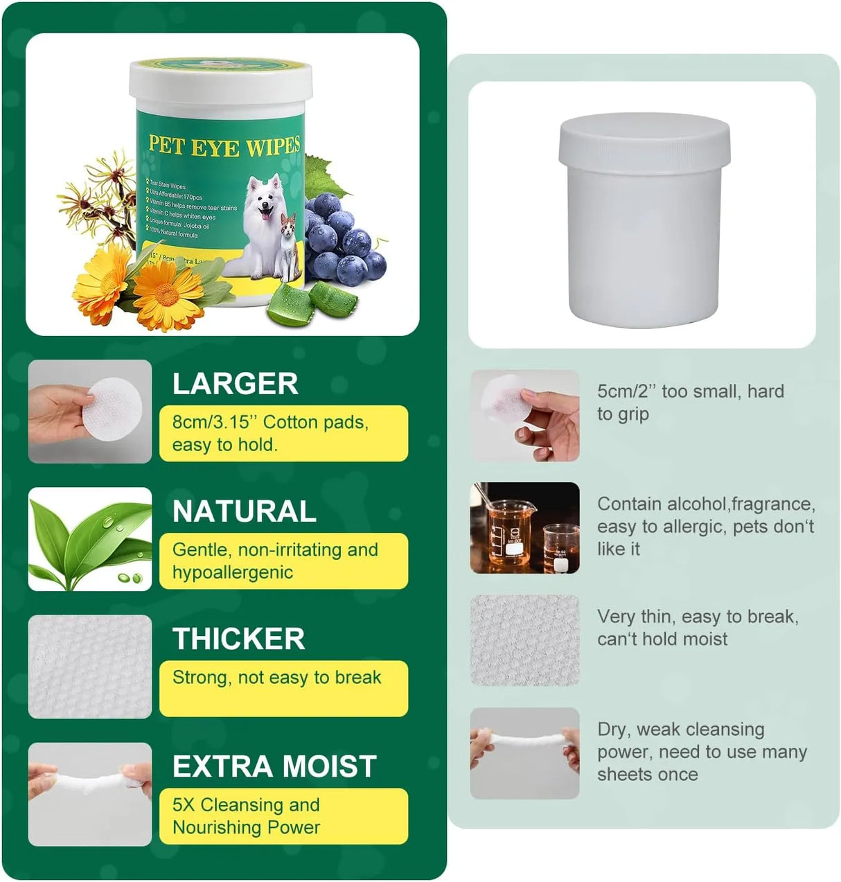 OPULA - OPULA Dog Eye Wipes 170 Toallitas - The Red Vitamin MX - Cuidado De Los Ojos De Los Perros - {{ shop.shopifyCountryName }}