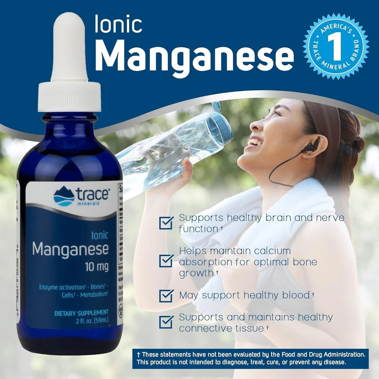 TRACE MINERALS - Trace Minerals Ionic Manganese 59Ml. - The Red Vitamin MX - Suplementos Alimenticios - {{ shop.shopifyCountryName }}