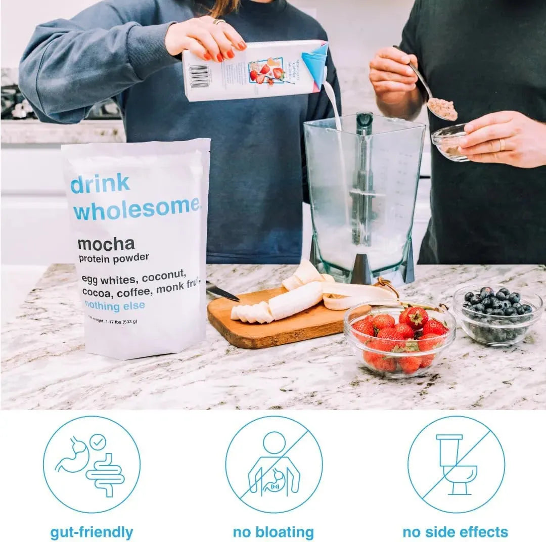 DRINK WHOLESOME - drink wholesome Mocha Egg White Protein Powder 533Gr. - The Red Vitamin MX - Suplementos Alimenticios - {{ shop.shopifyCountryName }}