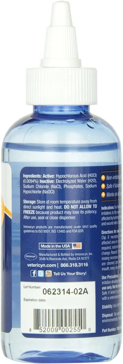 VETERICYN - Vetericyn Plus All Animal Ear Rinse Liquid 4 Fl.Oz. - The Red Vitamin MX - Cuidado Del Oído De Perros - {{ shop.shopifyCountryName }}