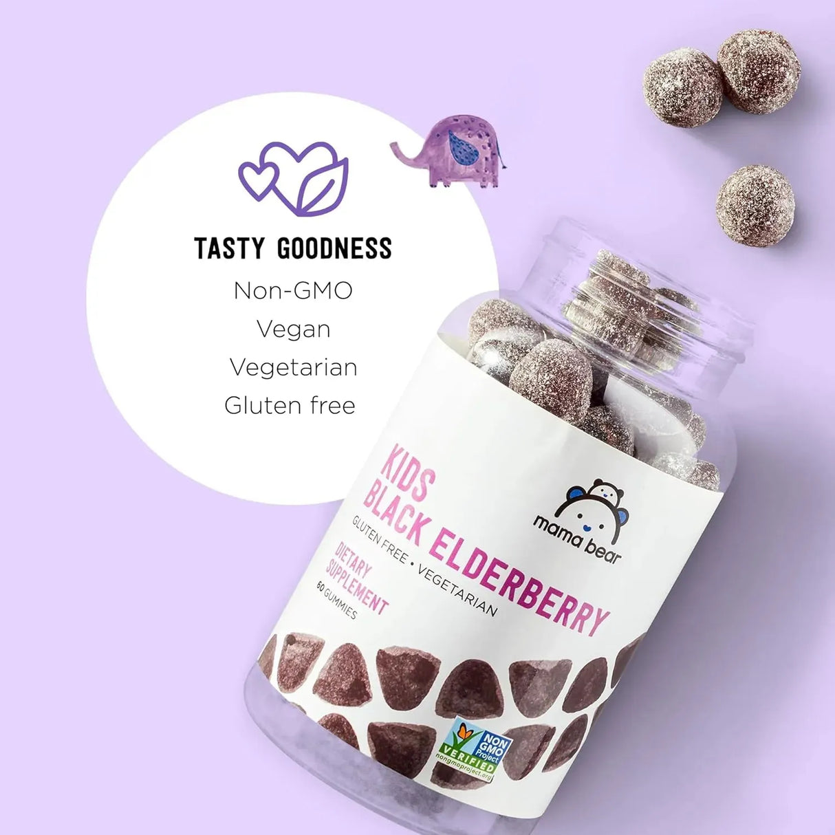 MAMA BEAR - Mama Bear Kids Black Elderberry Gummies 60 Gomitas 2 Pack - The Red Vitamin MX - Suplementos Alimenticios - {{ shop.shopifyCountryName }}