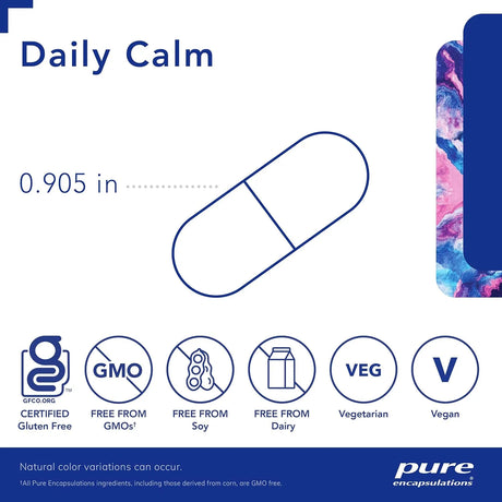 PURE ENCAPSULATIONS - Pure Encapsulations Daily Calm 60 Capsulas - The Red Vitamin MX - Suplementos Alimenticios - {{ shop.shopifyCountryName }}