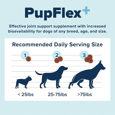 BIOPUP - BioPup PupFlex+ Dog Joint Supplement 60 Masticables - The Red Vitamin MX - Cuidado De Cadera Y Articulaciones Para Perros - {{ shop.shopifyCountryName }}