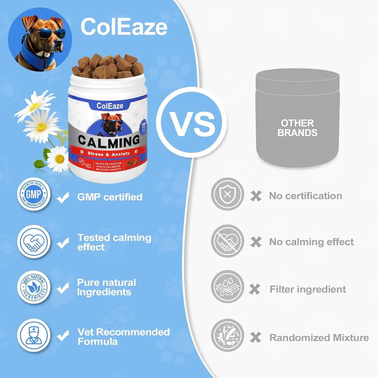 COLEAZE - ColEaze Dog Calming Chews Lamb 200 Masticables - The Red Vitamin MX - Relajantes Para Perros - {{ shop.shopifyCountryName }}