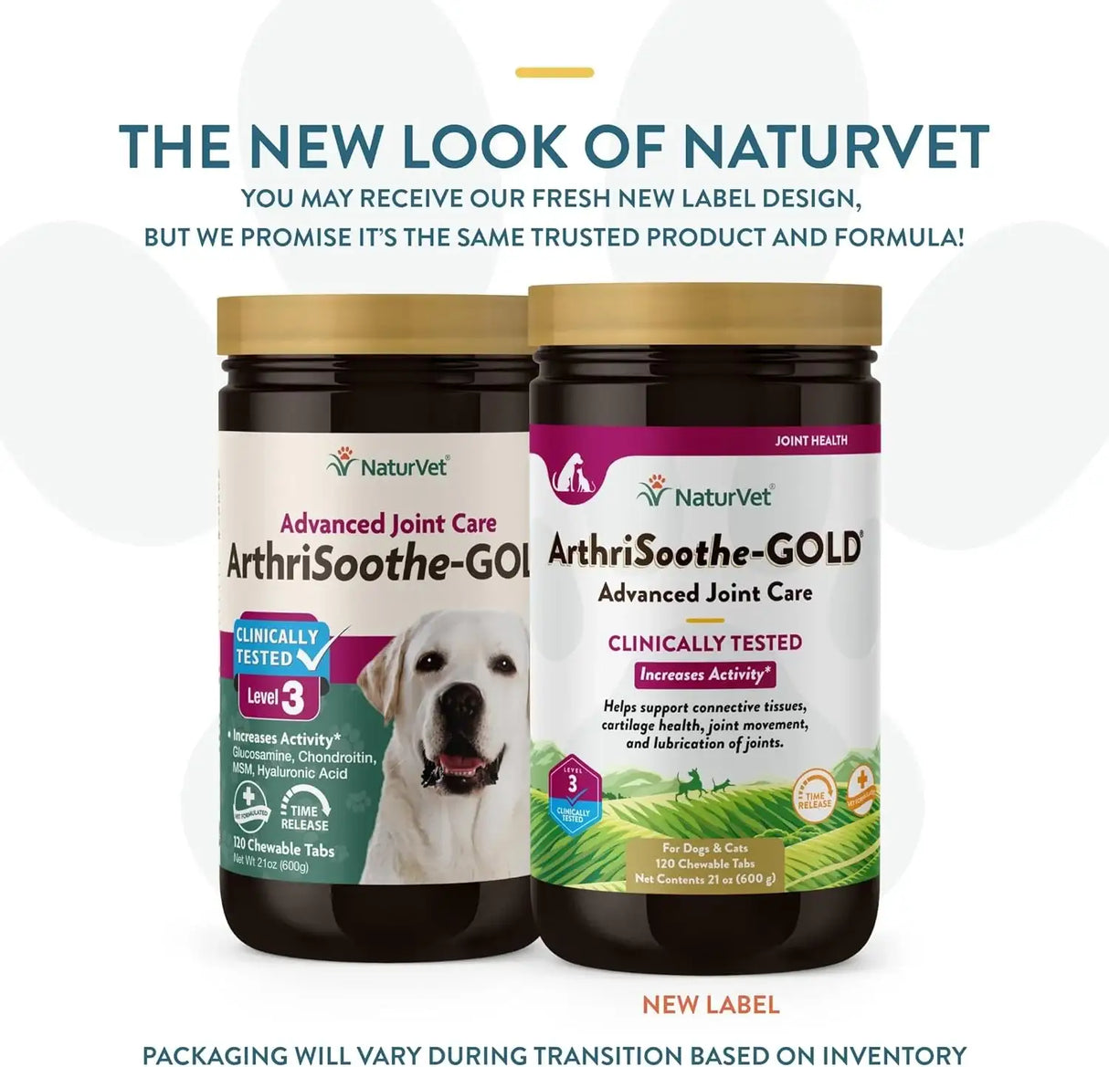 NATURVET - NaturVet ArthriSoothe-GOLD Level 3 Advanced Joint Care 120 Tabletas Masticables - The Red Vitamin MX - Cuidado De Cadera Y Articulaciones Para Perros - {{ shop.shopifyCountryName }}