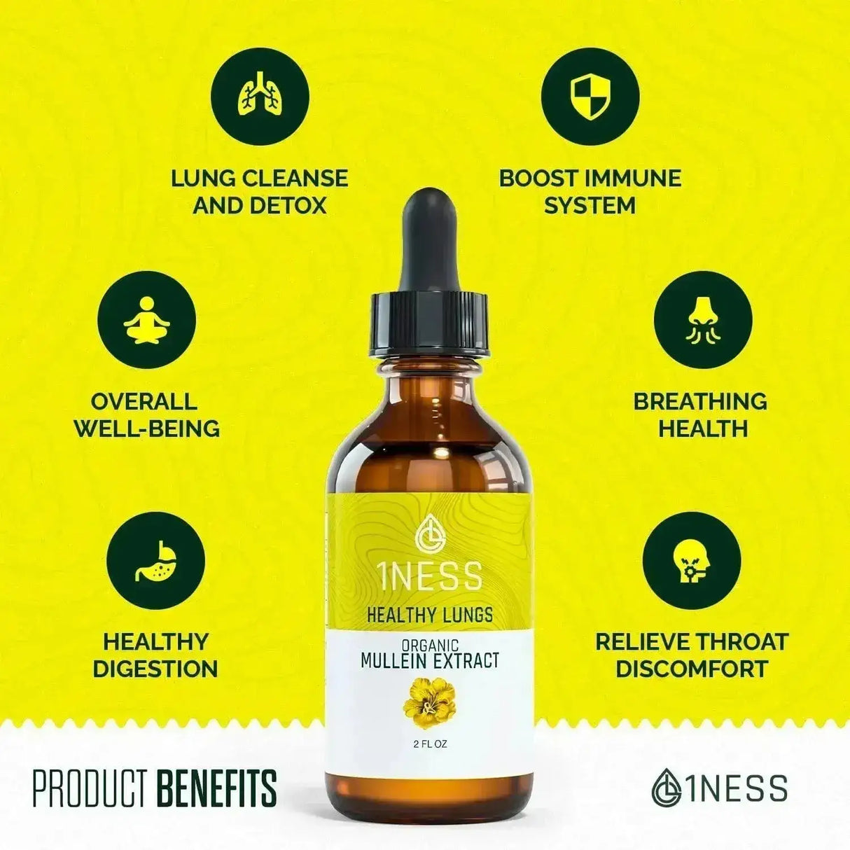 1NESS - 1Ness Mullein Drops for Lungs 2 Fl.Oz. - The Red Vitamin MX - Suplementos Alimenticios - {{ shop.shopifyCountryName }}