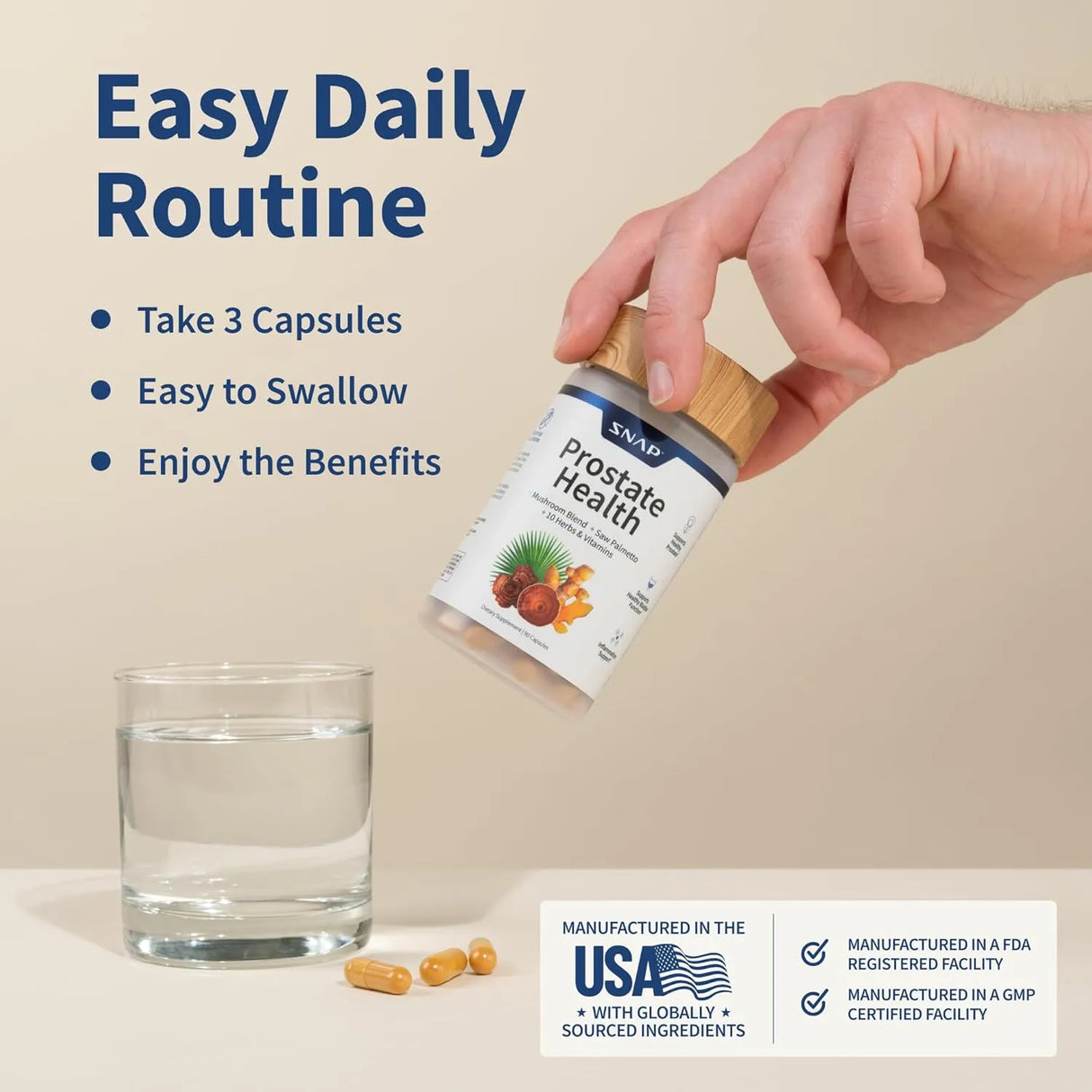 SNAP - Snap Supplements Prostate Health Support 90 Capsulas - The Red Vitamin MX - Suplementos Alimenticios - {{ shop.shopifyCountryName }}