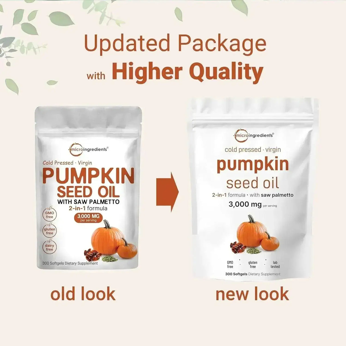 MICRO INGREDIENTS - Micro Ingredients Pumpkin Seed Oil with Saw Palmetto, 3,000Mg. 300 Capsulas Blandas - The Red Vitamin MX - Suplementos Alimenticios - {{ shop.shopifyCountryName }}