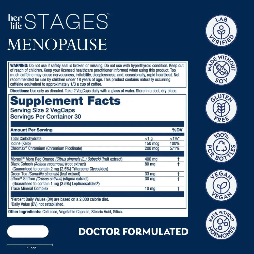 SOLARAY - SOLARAY Menopause her Life Stages 60 Capsulas - The Red Vitamin MX - Suplementos Alimenticios - {{ shop.shopifyCountryName }}