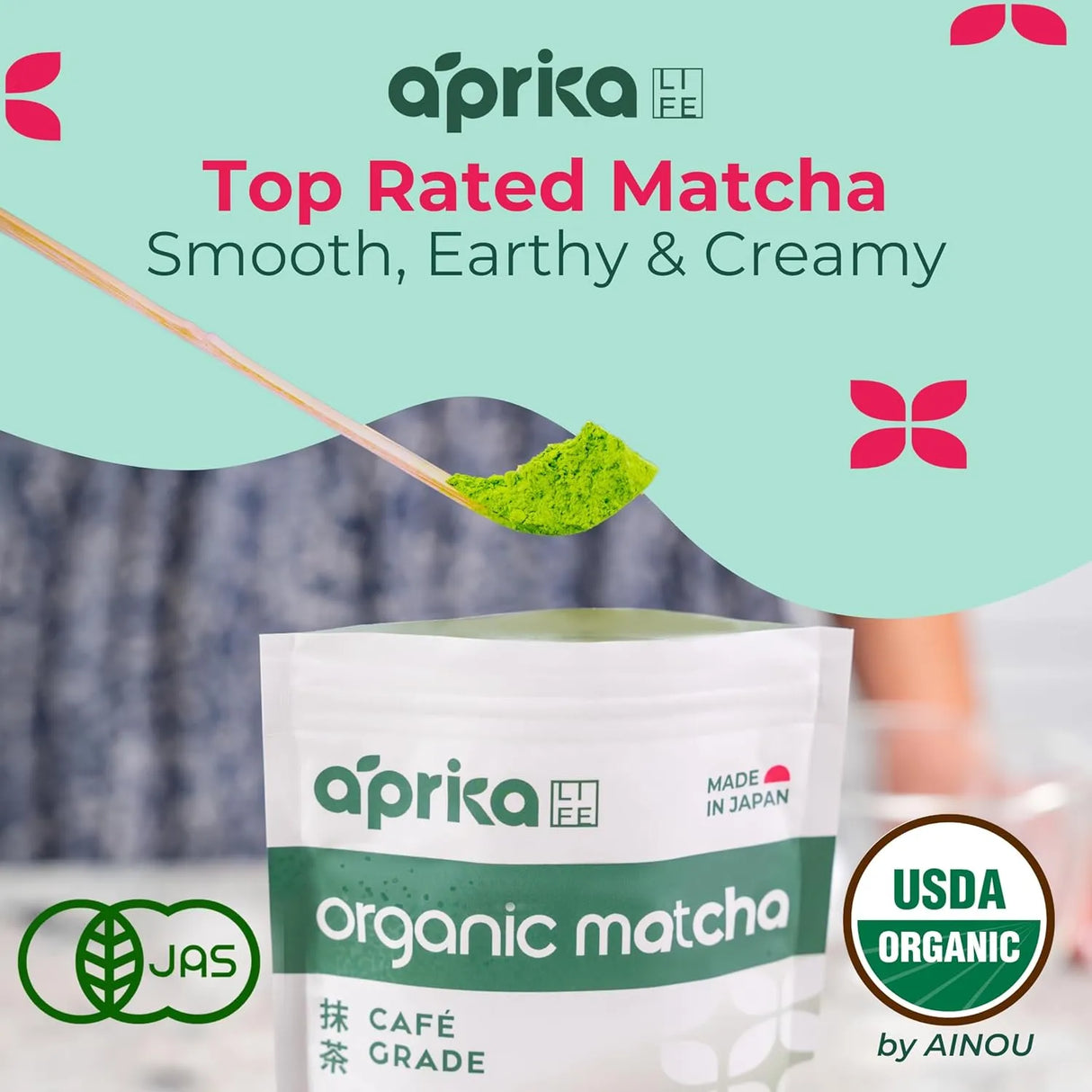 APRIKALIFE - AprikaLife Organic Matcha Powder 100Gr. - The Red Vitamin MX - Suplementos Alimenticios - {{ shop.shopifyCountryName }}