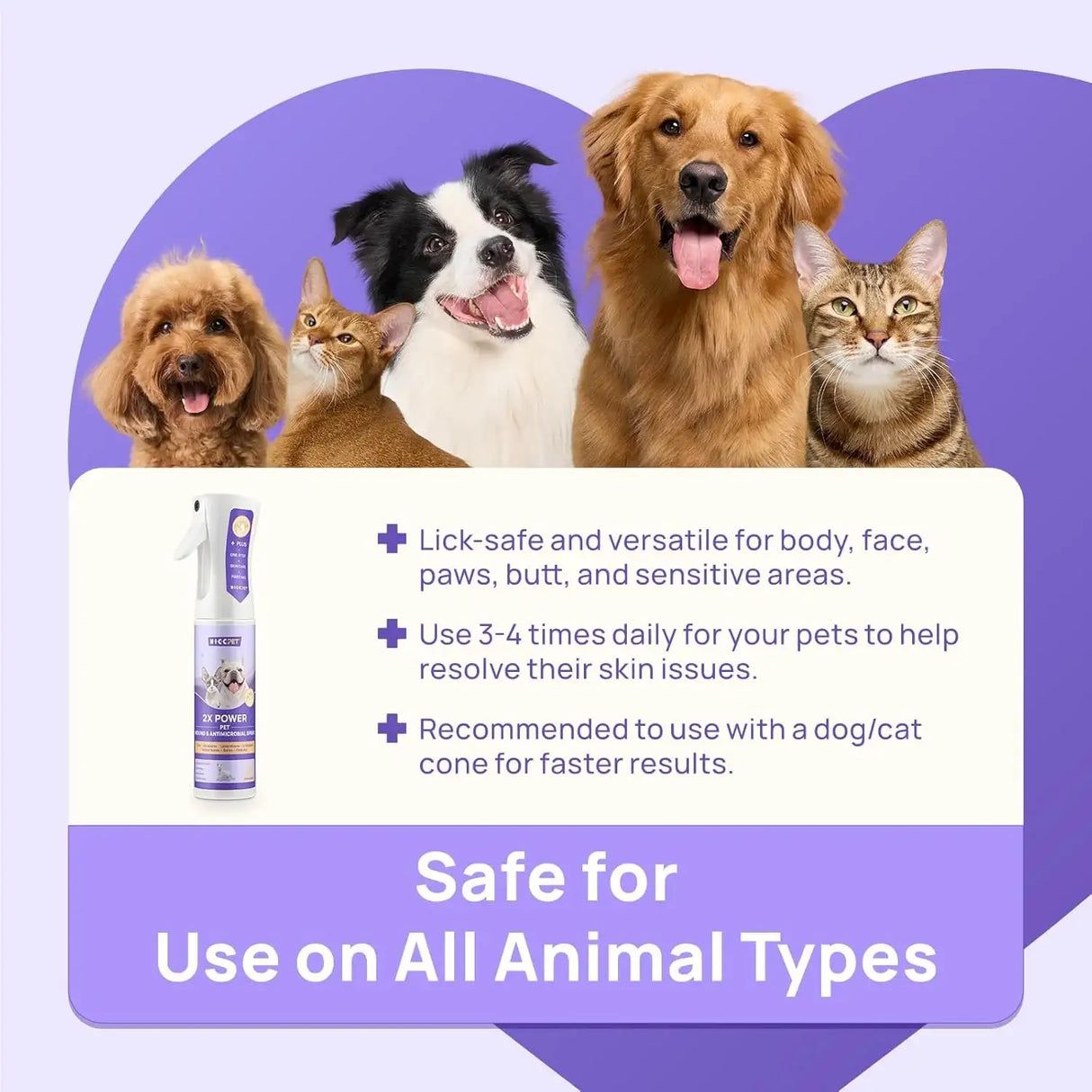 HICC PET - HICC PET Itch Relief Spray & Hot Spot Treatment for Dogs 10 Fl.Oz. - The Red Vitamin MX - Remedios Para La Picazón De Perros - {{ shop.shopifyCountryName }}