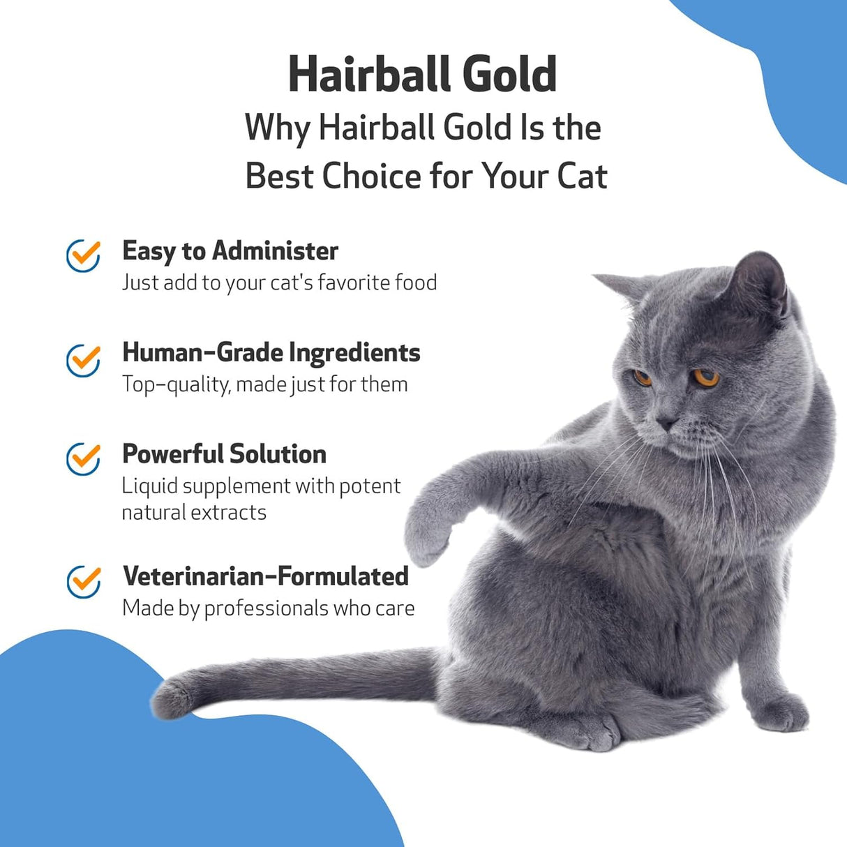 Pet Wellbeing Hairball Gold for Cats 2 Fl.Oz.