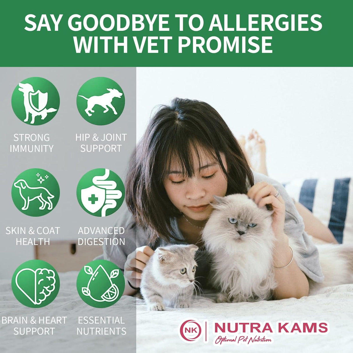 Nutra Kams Multivitamin Chews for Cats 200 Masticables