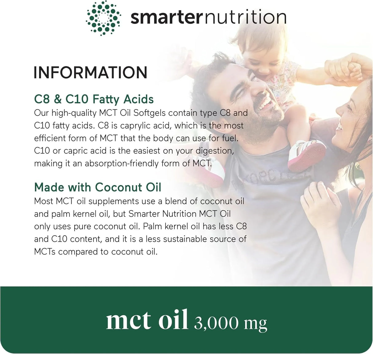 SMARTER NUTRITION - Smarter Nutrition MCT Oil 90 Capsulas Blandas - The Red Vitamin MX - Suplementos Alimenticios - {{ shop.shopifyCountryName }}