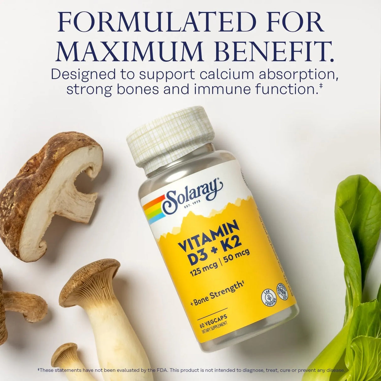 SOLARAY - SOLARAY Vitamin D3 K2 60 Capsulas - The Red Vitamin MX - Suplementos Alimenticios - {{ shop.shopifyCountryName }}