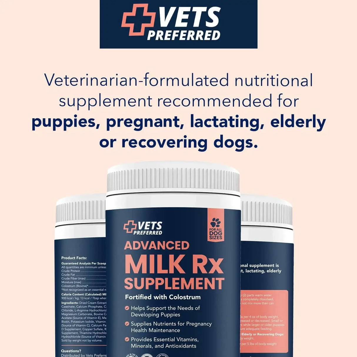 VETS PREFERRED - Vets Preferred Puppy Milk Replacement Formula 340Gr. - The Red Vitamin MX - Sustitutos De Leche Para Perros - {{ shop.shopifyCountryName }}