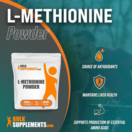 BULK SUPPLEMENTS - Bulk Supplements L-Methionine Powder 1 Kg. - The Red Vitamin MX - Suplementos Alimenticios - {{ shop.shopifyCountryName }}