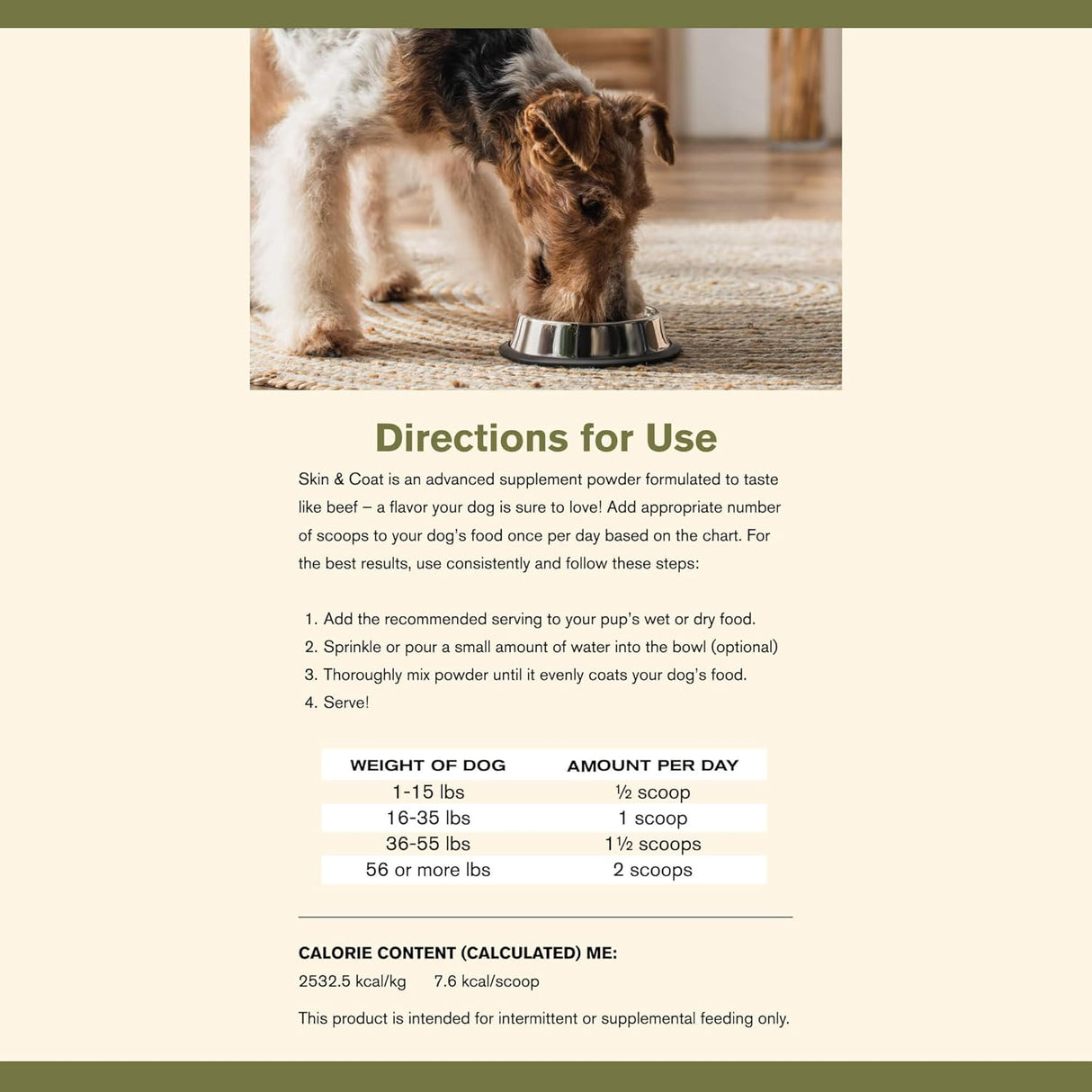 BADLANDS RANCH Skin & Coat Canine Supplement w/Omega-3 Fatty Acids 90Gr.