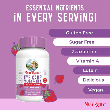 MARY RUTH ORGANICS - MaryRuth's Eye Care Gummies 90 Gomitas - The Red Vitamin MX - Suplementos Alimenticios - {{ shop.shopifyCountryName }}