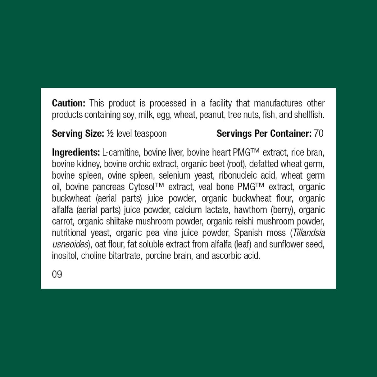 Standard Process Canine Cardiac Support 100Gr.