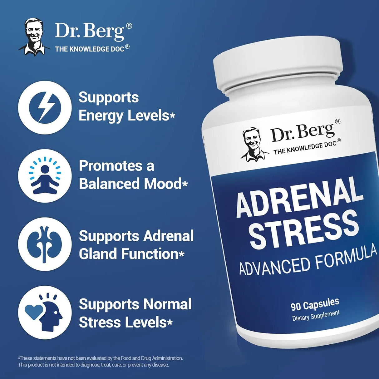 DR. BERG - Dr. Berg’s Adrenal Stress Advanced Formula 90 Capsulas - The Red Vitamin MX - Suplementos Alimenticios - {{ shop.shopifyCountryName }}