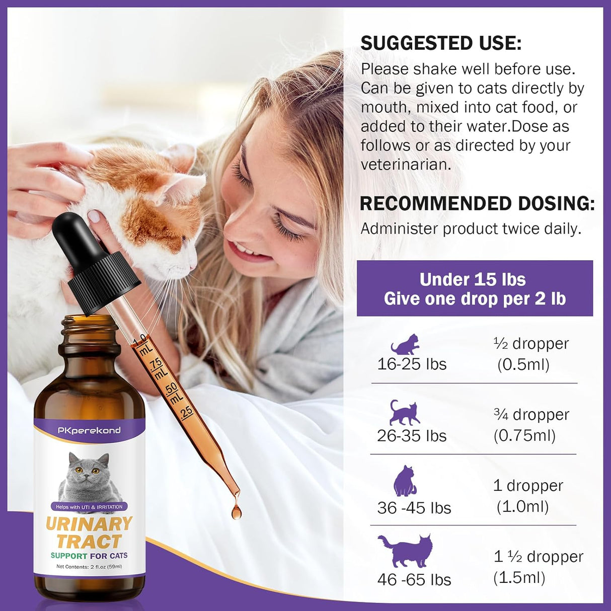 PKperekond Urinary Tract Support for Cats 2 Fl.Oz.