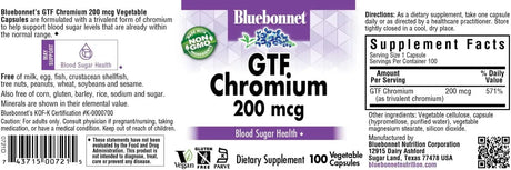 BLUEBONNET NUTRITION - Bluebonnet Nutrition GTF Chromium 200mcg 100 Capsulas - The Red Vitamin MX - Suplementos Alimenticios - {{ shop.shopifyCountryName }}