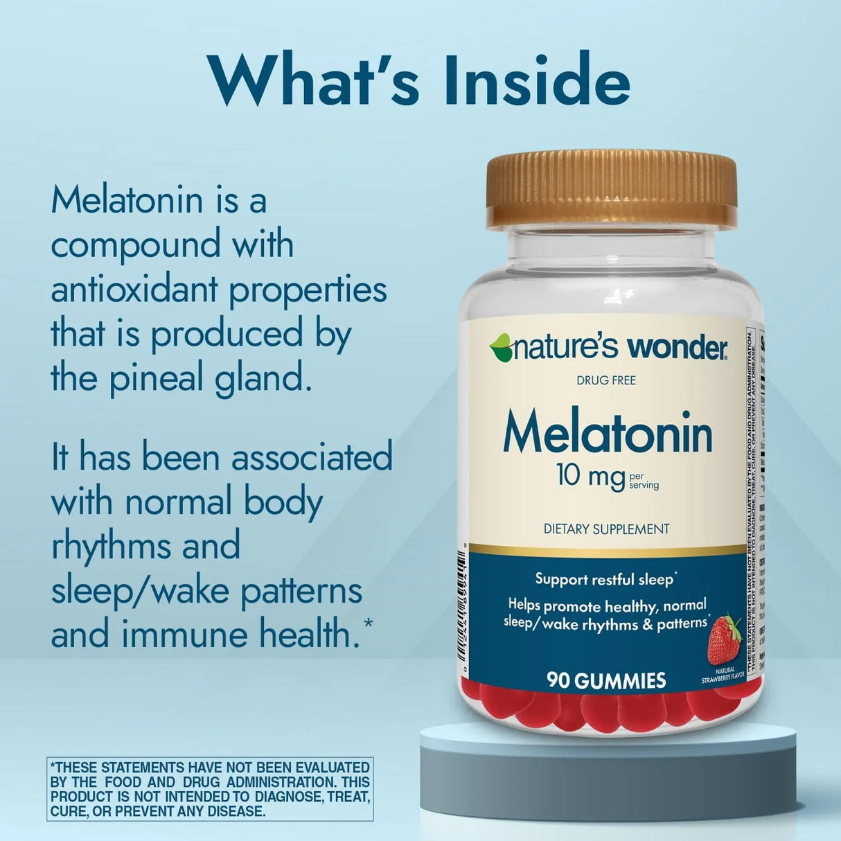 NATURE'S WONDER - Nature's Wonder Melatonin 10Mg. 90 Gomitas - The Red Vitamin MX - Suplementos Alimenticios - {{ shop.shopifyCountryName }}