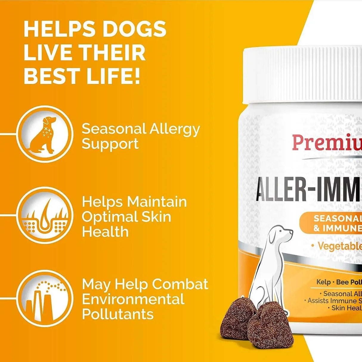 PREMIUM CARE - PREMIUM CARE Itch Relief for Dogs 120 Masticables - The Red Vitamin MX - Remedios Para La Picazón De Perros - {{ shop.shopifyCountryName }}