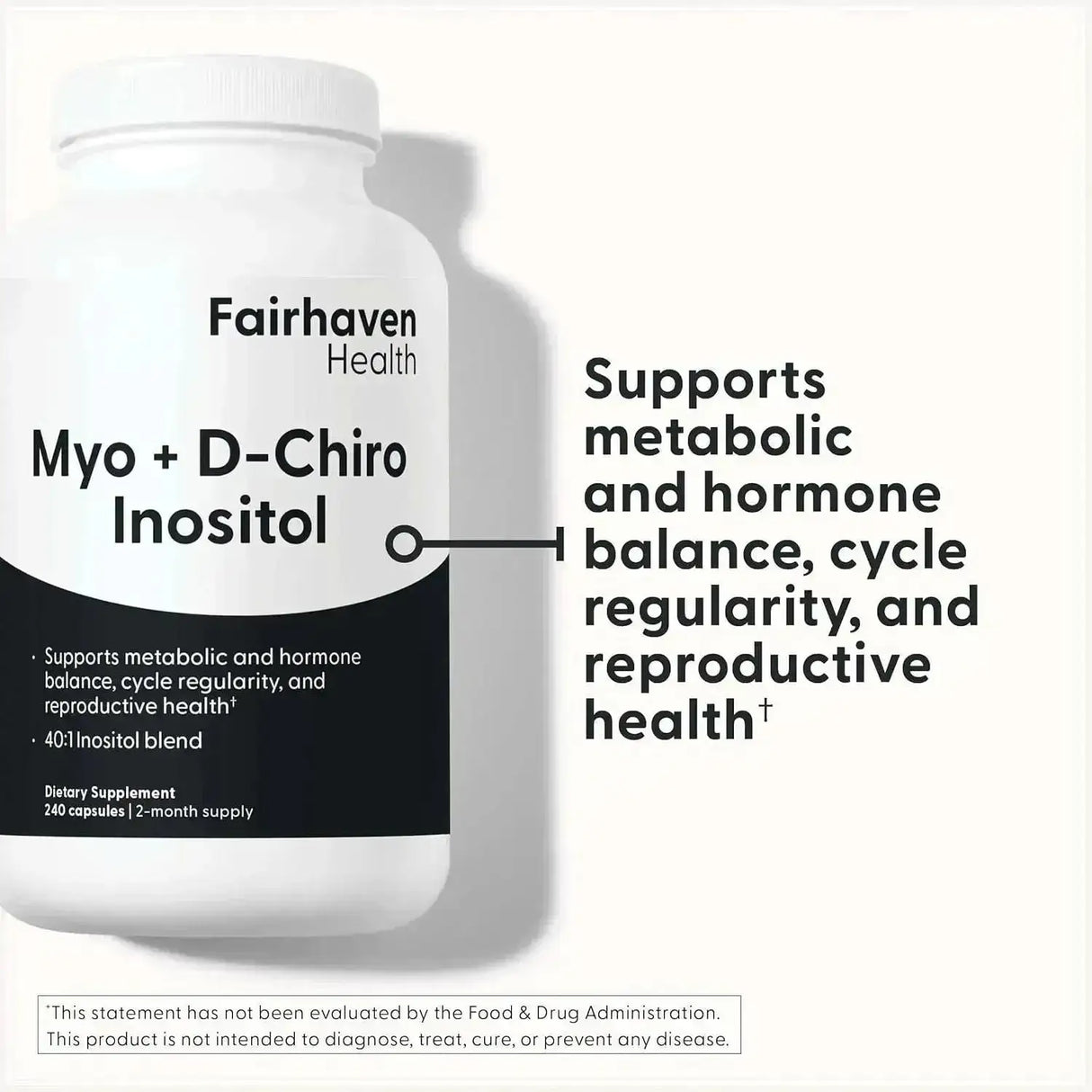 FAIRHAVEN HEALTH - Fairhaven Health Myo-Inositol and D-Chiro Inositol 240 Capsulas - The Red Vitamin MX - Suplementos Alimenticios - {{ shop.shopifyCountryName }}