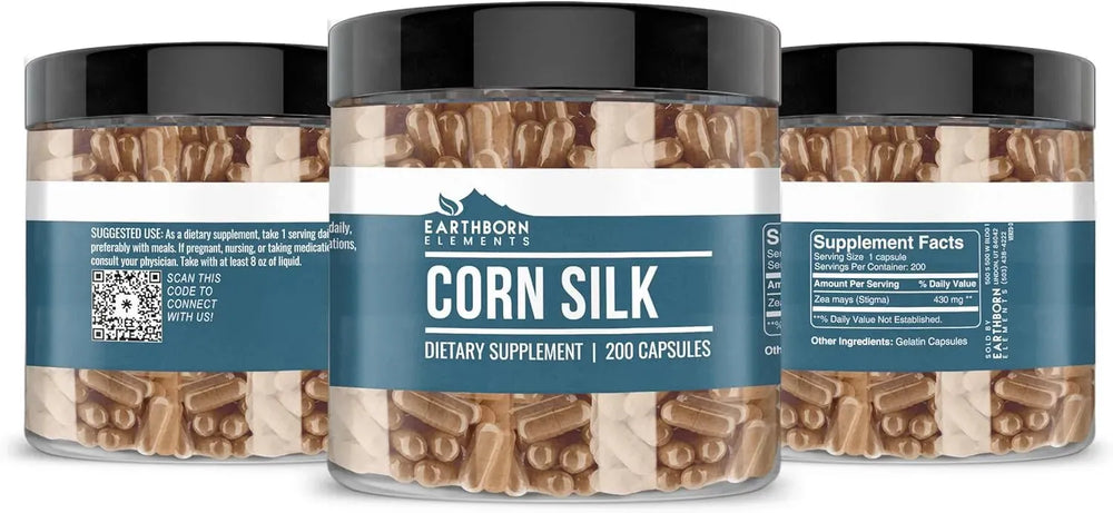 EARTHBORN ELEMENTS - Earthborn Elements Corn Silk Extract 200 Capsulas - The Red Vitamin MX - Suplementos Alimenticios - {{ shop.shopifyCountryName }}
