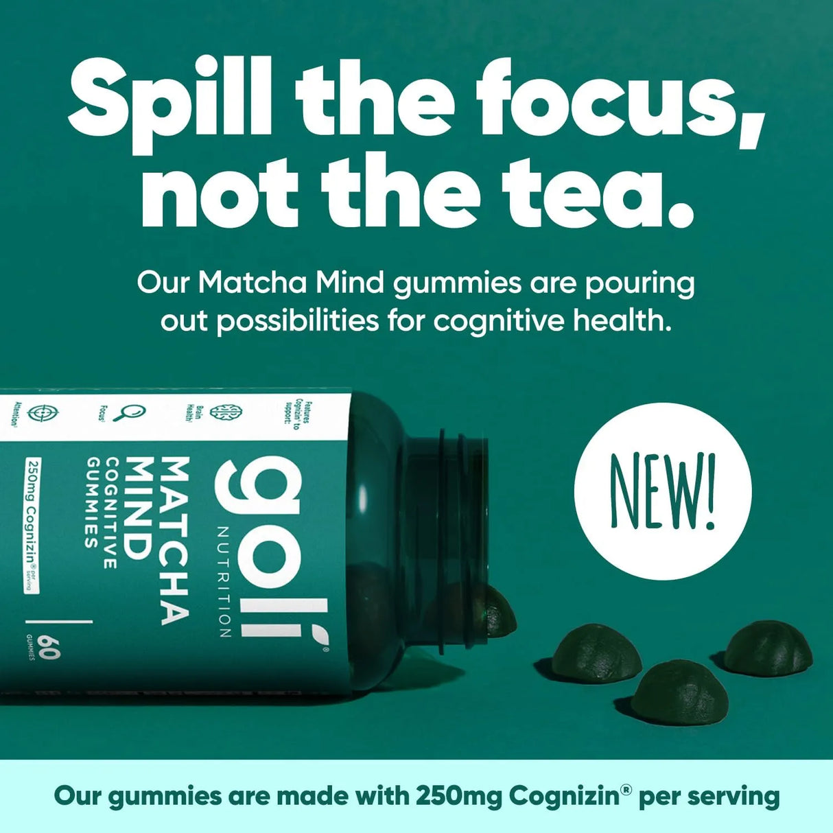 GOLI NUTRITION - Goli Matcha Mind Gummies 60 Gomitas 3 Pack - The Red Vitamin MX - Suplementos Alimenticios - {{ shop.shopifyCountryName }}