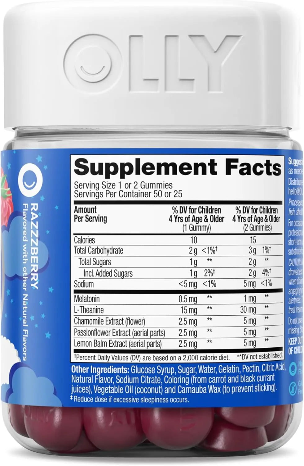 OLLY - OLLY Kids Sleep Gummies 0.5Mg. Melatonin Raspberry 50 Gomitas - The Red Vitamin MX - Suplementos Alimenticios - {{ shop.shopifyCountryName }}