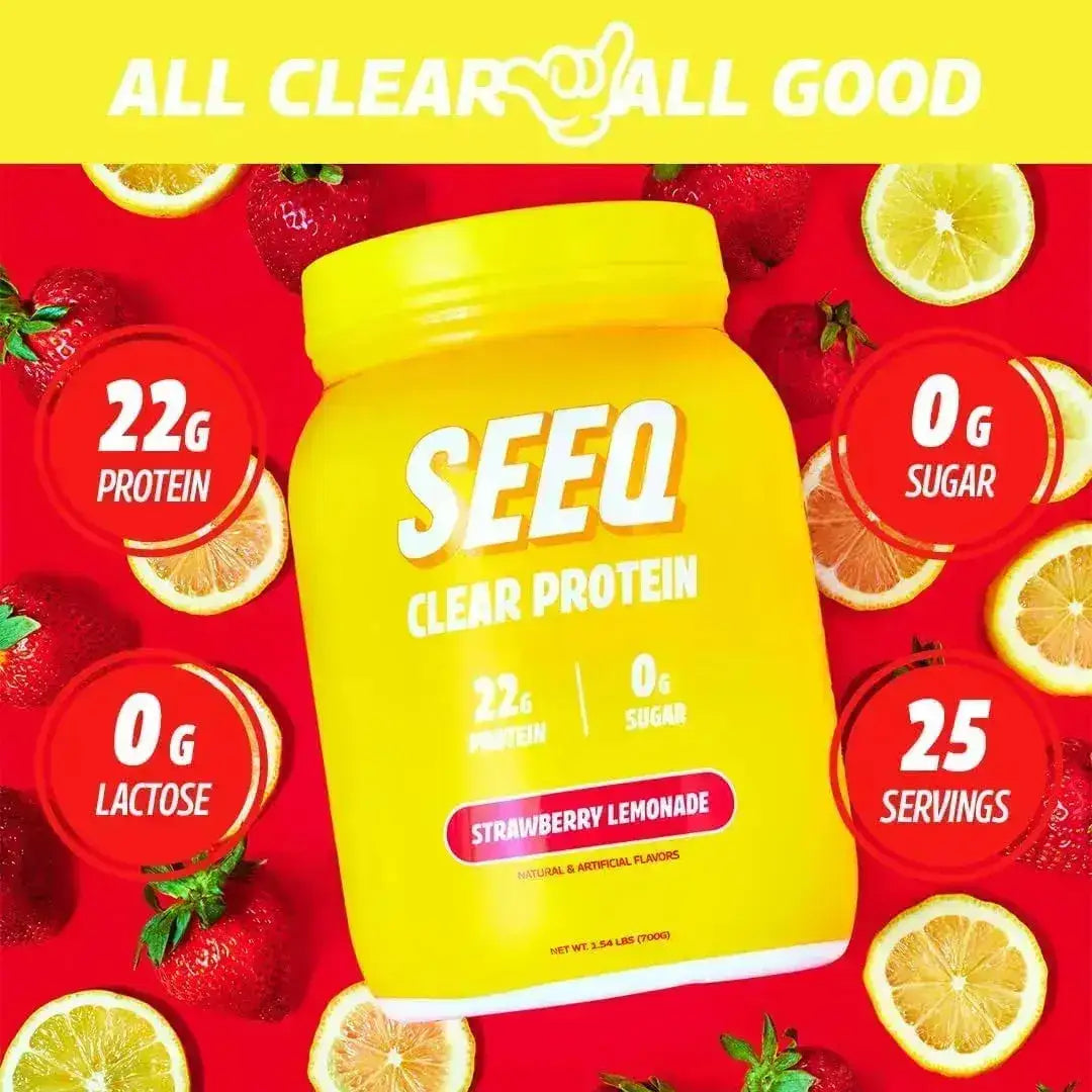 SEEQ - SEEQ Clear Whey Isolate Protein Powder Strawberry Lemonade 25 Servicios - The Red Vitamin MX - Suplementos Alimenticios - {{ shop.shopifyCountryName }}