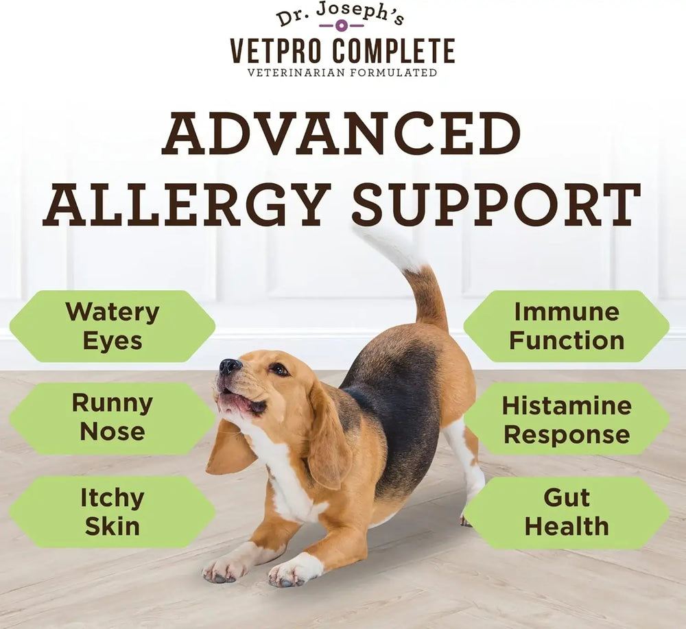 DR. JOSEPH'S - VetPro Complete Dr. Joseph's Advanced Allergy and Itch Support for Dogs 120 Masticables - The Red Vitamin MX - Remedios Para La Picazón De Perros - {{ shop.shopifyCountryName }}