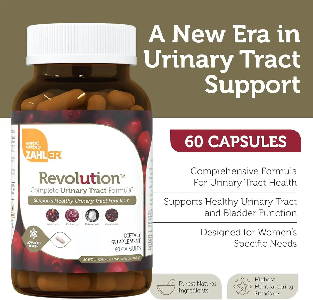 ZAHLER - Zahler Revolution Complete Womens Urinary Tract Health Formula 60 Capsulas - The Red Vitamin MX - Suplementos Alimenticios - {{ shop.shopifyCountryName }}