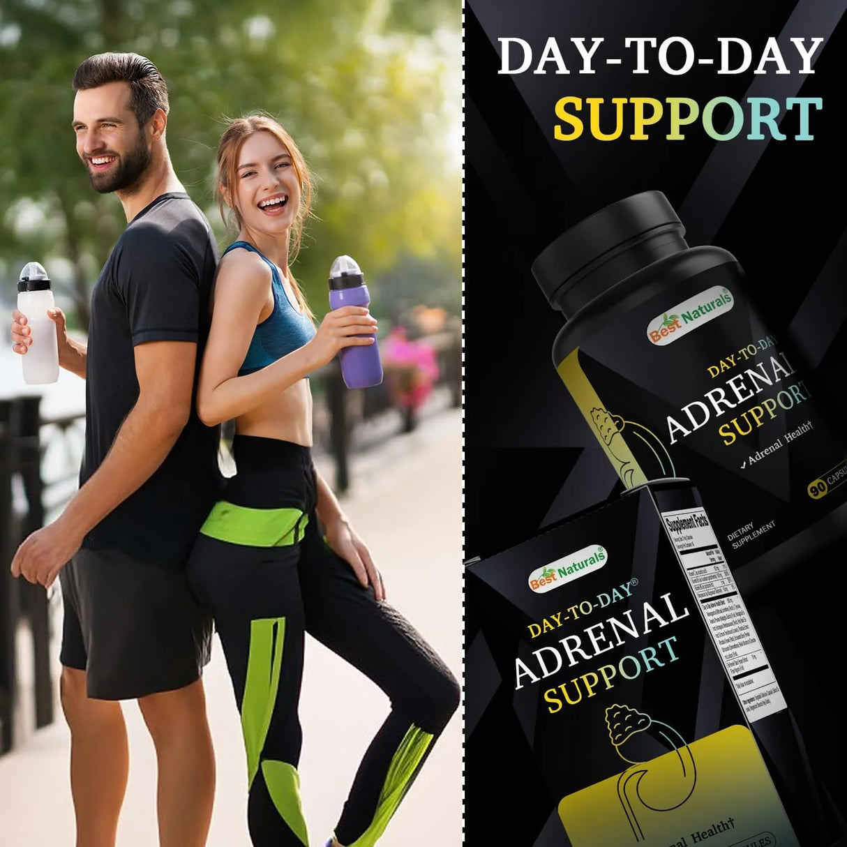 BEST NATURALS - Best Naturals Day-to-Day Adrenal Support 90 Capsulas - The Red Vitamin MX - Suplementos Alimenticios - {{ shop.shopifyCountryName }}