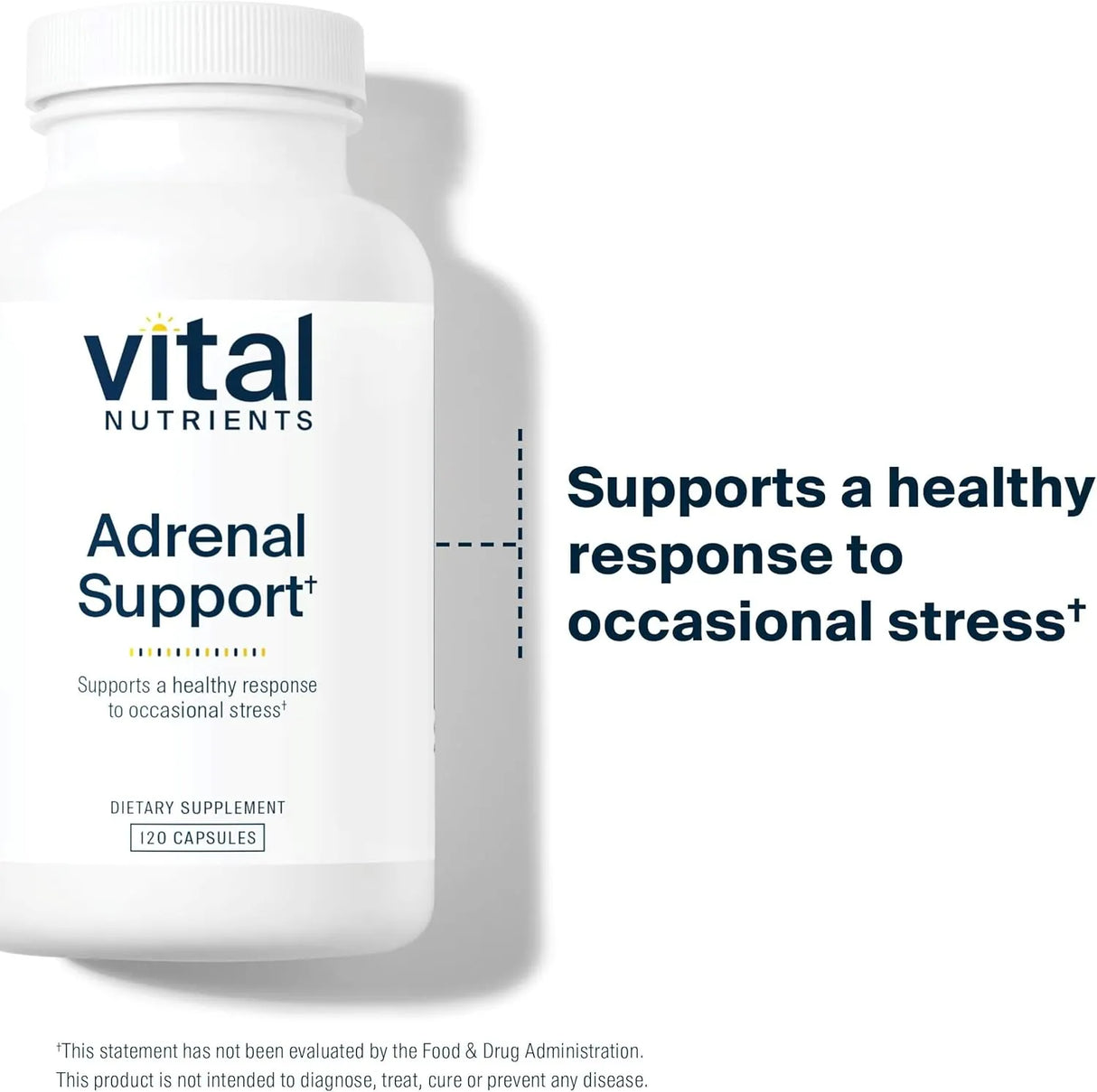 VITAL NUTRIENTS - Vital Nutrients Adrenal Support 120 Capsulas - The Red Vitamin MX - Suplementos Alimenticios - {{ shop.shopifyCountryName }}