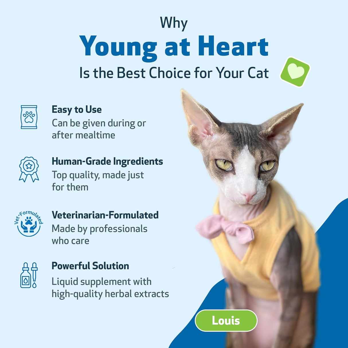 Pet Wellbeing Young at Heart for Cats 4 Fl.Oz.