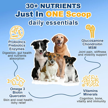 SHINEPAWS - SHINEPAWS Dog Multivitamin Powder 90 Servicios 270Gr. - The Red Vitamin MX - Multivitamínicos Para Perros - {{ shop.shopifyCountryName }}