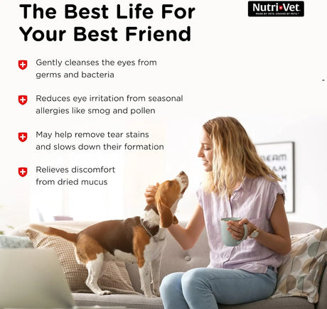 NUTRI-VET - Nutri-Vet Eye Rinse for Dogs 4 Fl.Oz. 2 Pack - The Red Vitamin MX - Cuidado De Los Ojos De Los Perros - {{ shop.shopifyCountryName }}