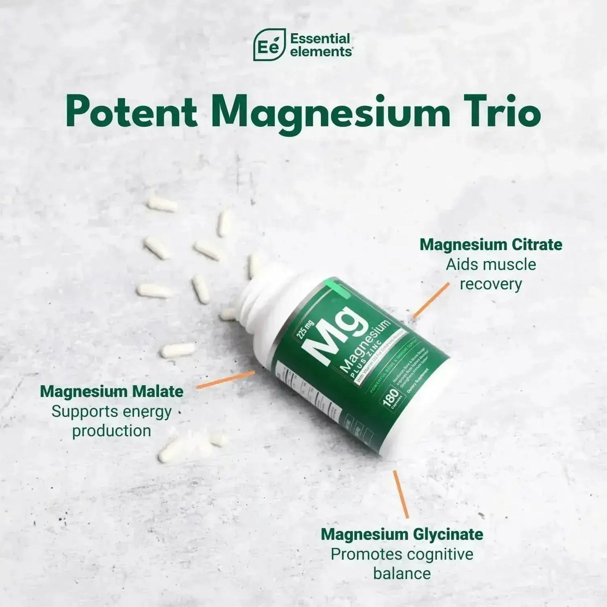 ESSENTIAL ELEMENTS - Essential Elements Magnesium & Zinc with Vitamin D3 180 Capsulas 2 Pack - The Red Vitamin MX - Suplementos Alimenticios - {{ shop.shopifyCountryName }}