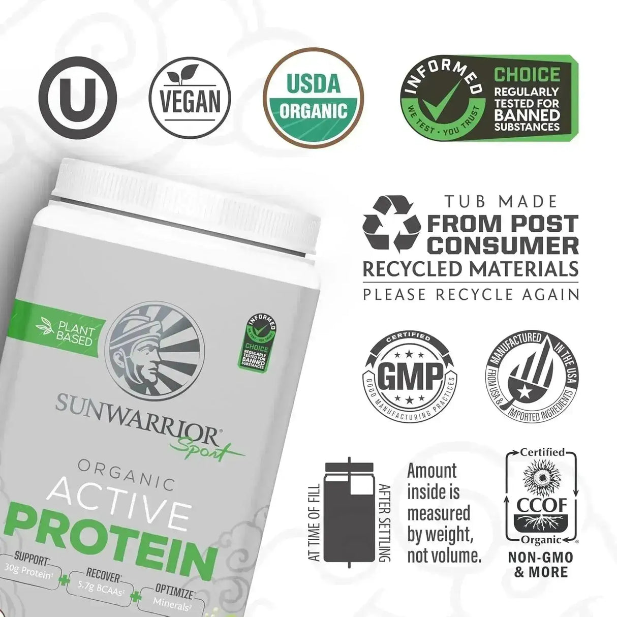 SUNWARRIOR - Sunwarrior Vegan Protein Powder Unflavored 20 Servicios 884Gr. - The Red Vitamin MX - Suplementos Alimenticios - {{ shop.shopifyCountryName }}