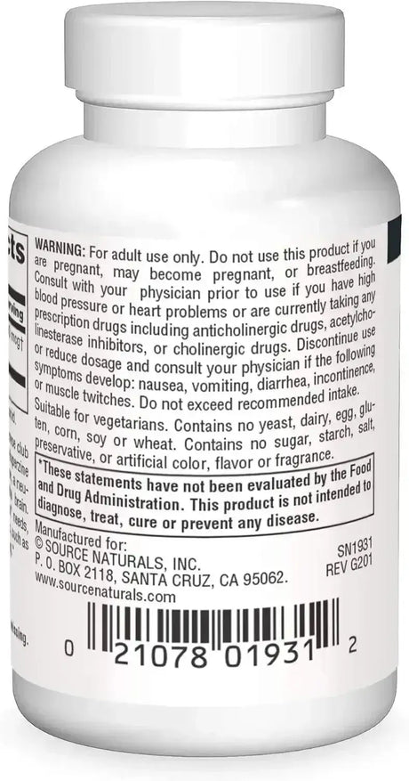 SOURCE NATURALS - Source Naturals Huperzine A 200mcg 120 Tabletas - The Red Vitamin MX - Suplementos Alimenticios - {{ shop.shopifyCountryName }}