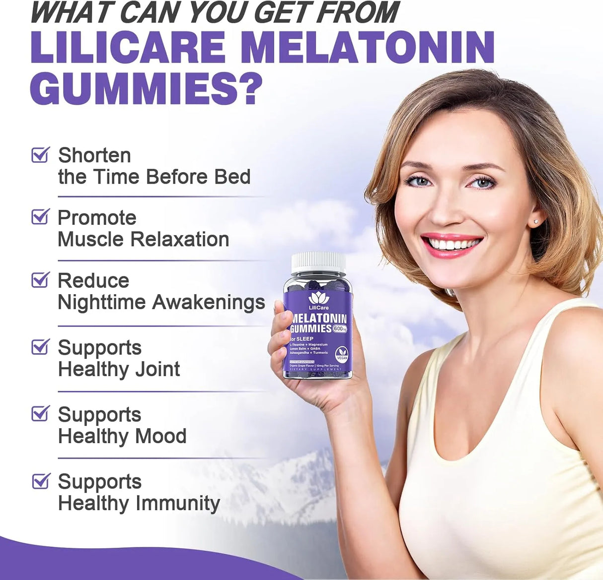 LILICARE - Lilicare Melatonin 10Mg. 60 Gomitas 2 Pack - The Red Vitamin MX - Suplementos Alimenticios - {{ shop.shopifyCountryName }}