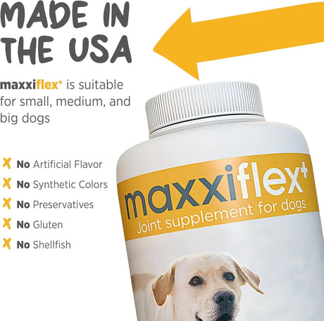 MAXXIPAWS - maxxipaws maxxiflex+ Hip & Joint Supplement for Dogs 120 Tabletas - The Red Vitamin MX - Cuidado De Cadera Y Articulaciones Para Perros - {{ shop.shopifyCountryName }}
