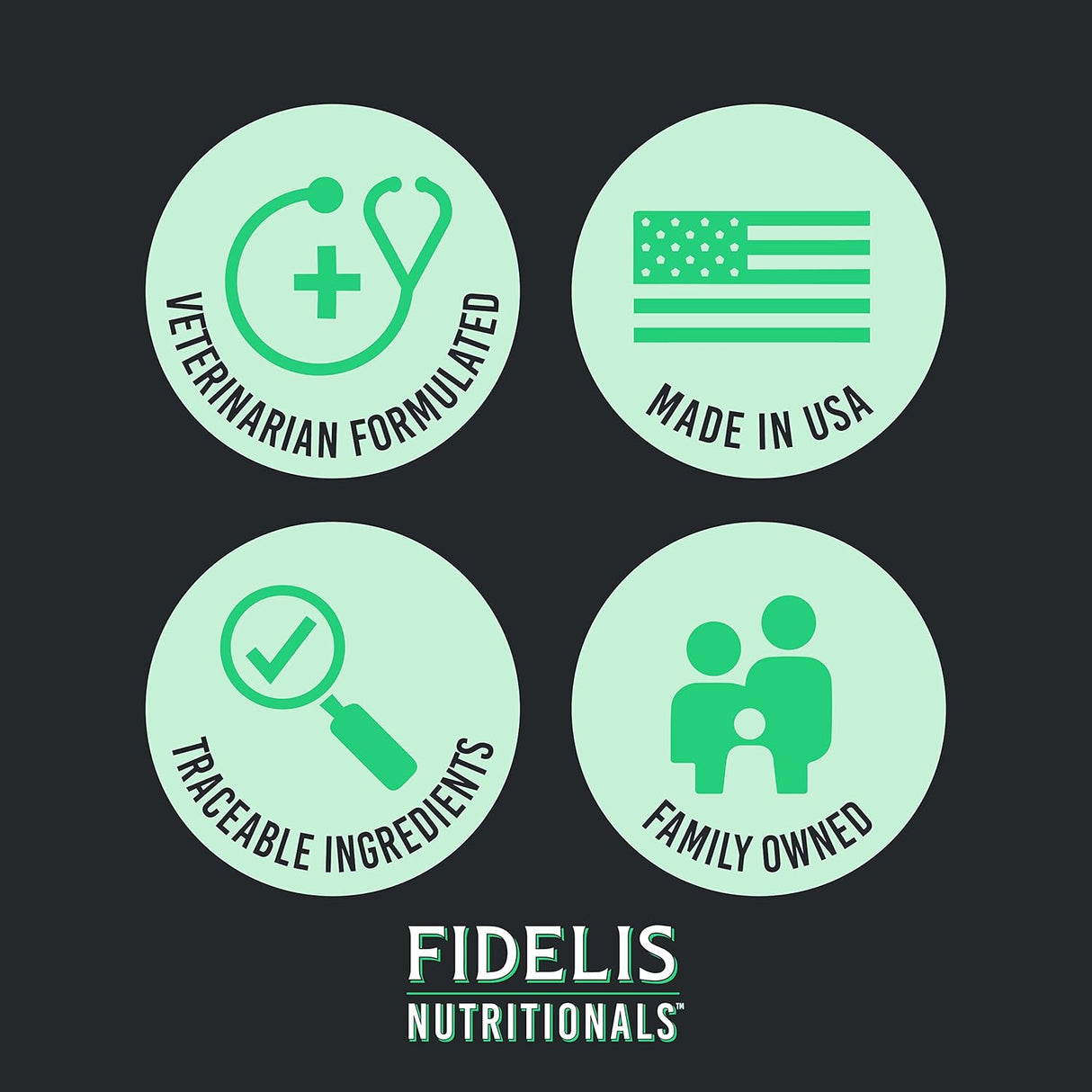 FIDELIS Joint Support Plus+ Hip & Joint Supplement for Dogs 60 Masticables