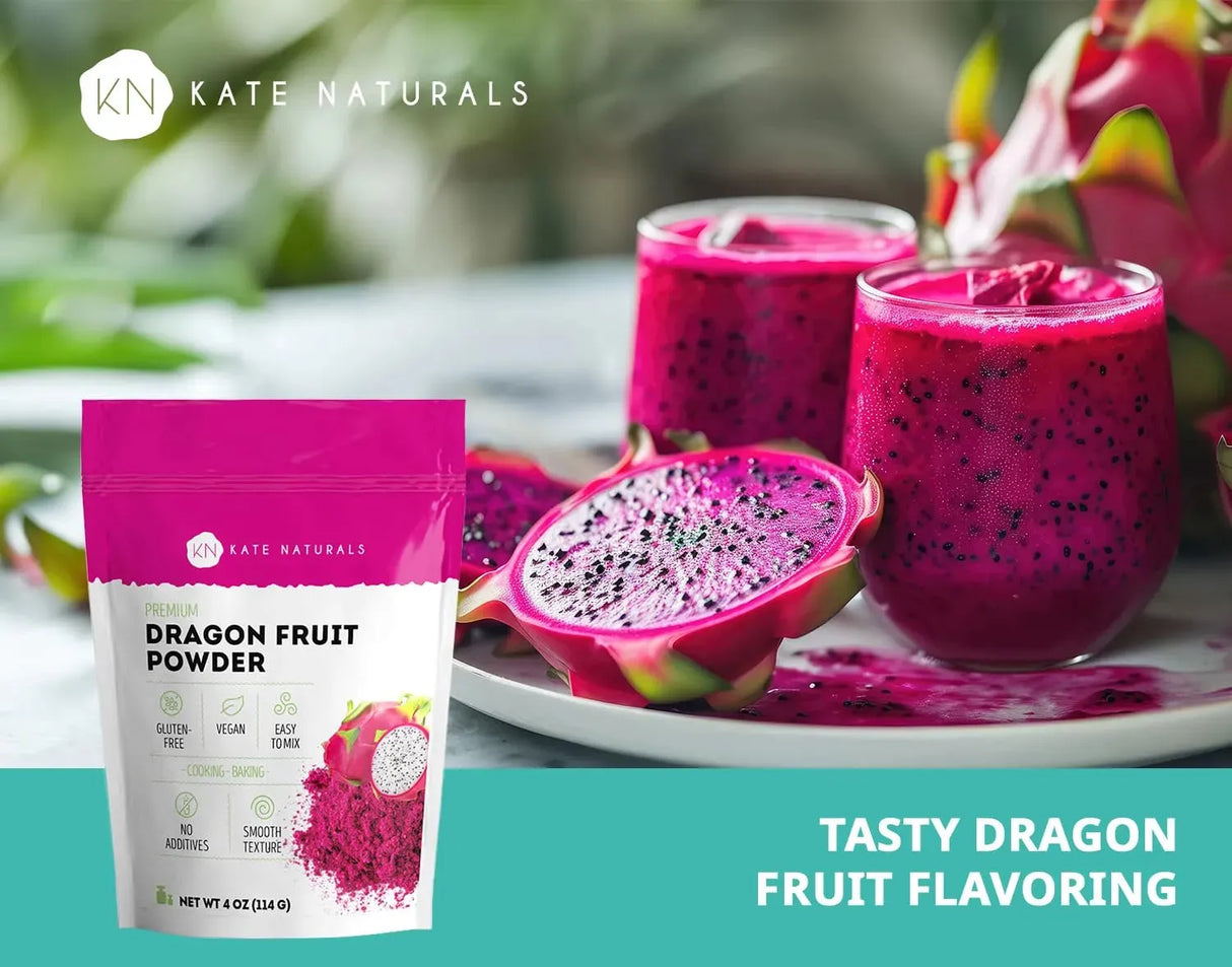KATE NATURALS - Kate Naturals Dragon Fruit Powder 114Gr. - The Red Vitamin MX - Suplementos Alimenticios - {{ shop.shopifyCountryName }}